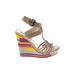 Naughty Monkey Wedges: Gold Shoes - Women's Size 9 1/2