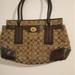 Coach Bags | Large Brown And Tan Canvas/ Leather Signature Coach Handbag | Color: Brown/Gold/Tan | Size: Os