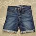 American Eagle Outfitters Shorts | American Eagle Dark Denim Bermuda Shorts | Color: Blue | Size: 6