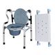 Walking Frame with Seat, Toilet Chair for Adults Shower Chair with Arms and Back Bedside Commode Chair Wheel Walking Frame Elderly Walking Aid Height Adjustable Without Wheels