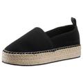 Espadrille CALVIN KLEIN JEANS "PLATFORM ESPADRILLE UC" Gr. 40, schwarz Damen Schuhe Plateau Slipper