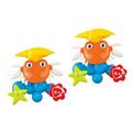 HEMOTON 2pcs Cartoon Bath Toys Environmental Toy Crab Bath Toys Shower Toy Animal Toys Touch and Explore Toy Infant Bath Toys Crab Sprayer Toy Kids Bath Toy Safe Toy Take a Bath Baby Tub