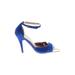 Great Moments by Jeffrey Campbell Heels: Blue Color Block Shoes - Women's Size 7