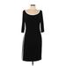 Chaps Casual Dress - Sheath: Black Dresses - Women's Size Large