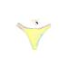 Dippin Daisy's Swimwear Swimsuit Bottoms: Yellow Marled Swimwear - Women's Size Small