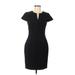 Banana Republic Casual Dress - Sheath: Black Solid Dresses - Women's Size 6