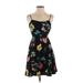 Old Navy Casual Dress - A-Line: Black Print Dresses - Women's Size X-Small Petite