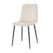 (set of 4)Indoor Velvet Dining Chair,Cushion Seat Back Black Coated Metal Legs Upholstered Side Chair