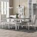 Classic 6-Piece Rectangular Extendable Dining Table Set with two 12"W Removable Leaves and 4 Upholstered Chairs & 1 Bench