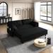 63.8"W Queen Pull Out Sofa Bed, Convertible Sleeper Sofa with Side Storage