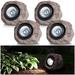 Solar Garden Rock Lights Outdoor - IP65 LED Waterproof Solar Spotlight, Solar Powered Landscape Lights ,4 Pack