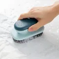 Brosse à linge en plastique avec poignée flexible brosse de lavage brosse à récurer cheveux doux