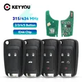 EllYYOU-Clé Télécommande à 2/315 lèvent Puce ID46 433/3/4 MHz pour Voiture Chevrolet Cruze Aveo