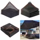 Filet Pare-Soleil Noir HDPE Anti-UV Abri de Gazébo Pergola d'Extérieur Amendements Couverture