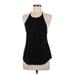 HEROINE SPORT Active Tank Top: Black Print Activewear - Women's Size Medium