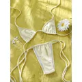 ATA YOUJ-Maillot de bain deux pièces pour femmes bikini sexy triangle string ensemble deux