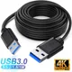 Câble USB 3.0 extra-long mâle vers USB mâle transfert de données transfert de données super