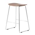 LeisureMod Melrose Modern Wood Counter Stool With Chrome Frame – Leisuremod MS26WN