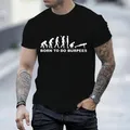 New Fashion T-Shirt per uomo Evolution Burpees istruttore Crossfit divertente T Shirt manica corta