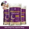 Melatonina 5 mg-per un sonno notturno e una salute immunitaria-integratori di melatonina-senza