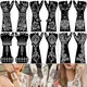 2Pairs/Lot Large Henna Tattoo Kit Stencils Women Girls Hand Arm Body Paint Henna Tattoo Templates