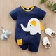 Newborn Baby Boys Elephant Printed Clothes Infant Outfit Clothes Toddler Jumpsuit Costume Romper