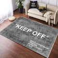 Keep Off Rug Gray Patterned Keep off Home Decor Rug Modern Custom Rug Fashion Decor Rug Cool Rug