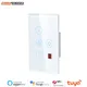 Shawader Zigbee Celling Fan Light Switches Power Wall Touch Glass Timer Signal Repeater Remote