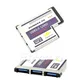 54mm for EXPRESS Card 3 Port USB 3.0 Adapter Expresscard for Laptop FL1100 Chip