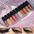 9 Colors Metallic Shiny Eyeshadow Glitter Liquid Eyeliner Makeup Eye Liner Pen-Waterproof Makeup