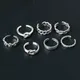 New 7PCS Adjustable Toe Ring for Women Girls Lower Knot Simple Knuckle Stackable Open Tail Ring Band