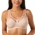 BCHRAYIUP Plus Size Minimiser Bra Women Non-Wired Non-Padded Full Coverage Soft Cup Bra 36 38 40 42