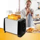 Household Automatic Bread Toaster Fast Heating 2 Slices Slots Bread Maker Cooking Stainless Steel