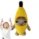 Banana Cat Plush Toy Stuffed Animal Crying Cat Doll Pendant Keyring Meme Banana Cat Boys Girls Soft