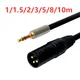 1/2/3/5/8/10m Aux 3.5mm Male to XLR 3-Pin Male Stereo Audio Cable XLR to 1/8'' Mini Jack Stereo