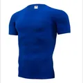 2023 New Summer Fashion Running Male T Shirts O Neck Solid Color Short Sleeve Slim Fitness Sports