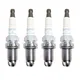 4/6PCS BKUR6ET-10 2397 Nickel Spark Plug For Audi A3 8P1 A4 B5 A6 C4 Seat Ibiza Leon Skoda Octavia