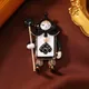 Morkopela Heart and Spade Doll Brooch Enamel Clown Girl Pins Collections For Woman Man Suit Clothes