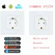 Smart Plug Wall Socket Wifi EU Standard 86*86mm Smart Power Monitor Sockets WIFI Socket Google Alexa