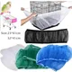 Mesh Bird Cage Cover Shell Skirt Net Easy Cleaning Catcher Guard Bird Cage Stretchy Mesh Parrot Bird