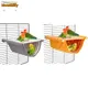 Pet Hanging Hammock Warm Nest Bed Removable Washable Parrot Bird Cage Perch for Parrot Hamster House