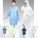 White Blue Anti Static Coverall Clean Room Suit Dust Work Clothes One-Piece Protective Suit Chemical