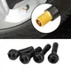 4PCS Tire Valve Stems Rubber Black Rubber Snap-in Valve Stems Standard Replacement Tire Valve Stems