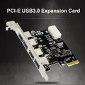 4 Port USB 3.0 PCI-E Expansion Card PCI Express PCIe USB 3.0 HUB Adapter 4-Port USB3.0 Controller