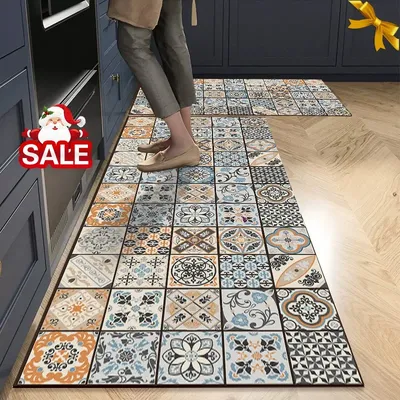 Non-slip Kitchen Mat Crystal Velvet Super Absorbent Floor Mats Kitchen Long Carpets Bathroom Entrance Door Mat Bedroom Long Rugs