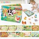 Baby Paste Quiet Busy Book Dinosaur Animal Car Cognition Numbers Matching Puzzle Game Montessori