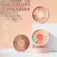 6-color Concealer Palette Soft Moisturizer Concealer Modify Enhance Contours Lasting Makeup