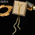 EILIECK 316L Stainless Steel Fashion Crossover Snake Chain Necklace For Women 2024 New Neck Chain