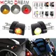 For Harley Sportster Dyna Softail Low Rider Bob XL 3-in-1 Mini Fender Strut LED Turn Signal Lights