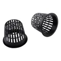 10pcs Heavy Duty Mesh Pot Net Cup Basket Hydroponic Plant Grow Clone Black